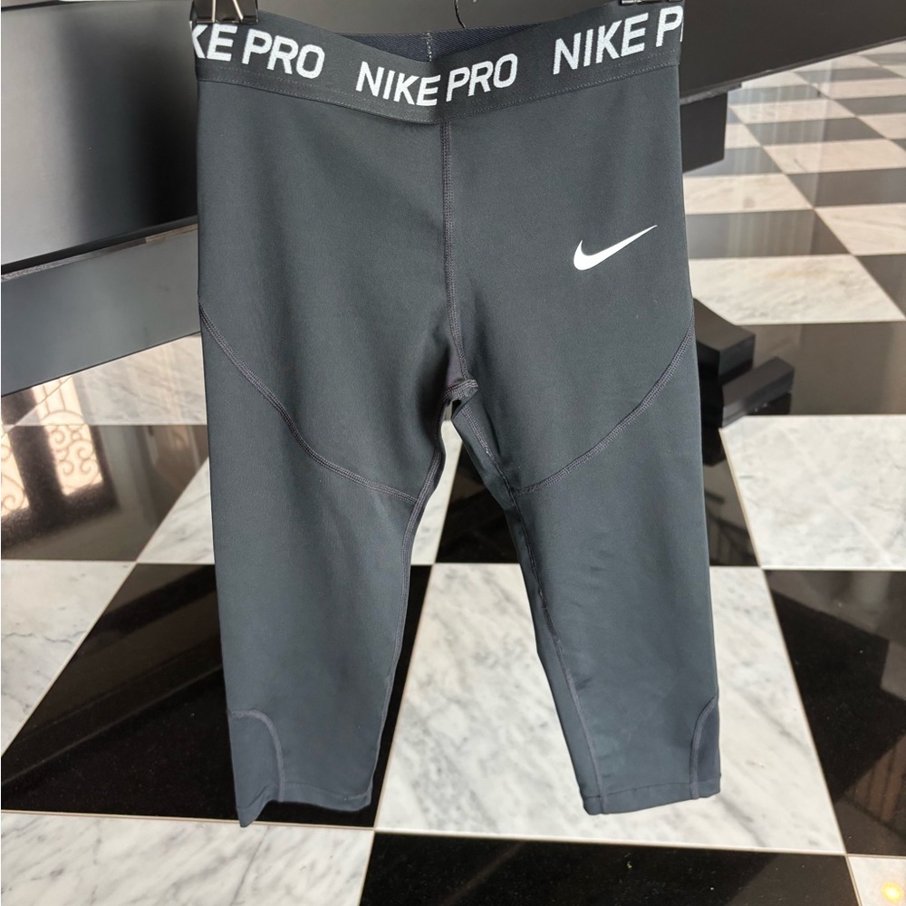 Nike Pro Kids Charcoal Leggings